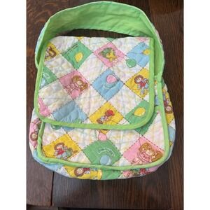 Vintage Cabbage‎ Patch Kids Quilted Baby Bag Kids Bag Green